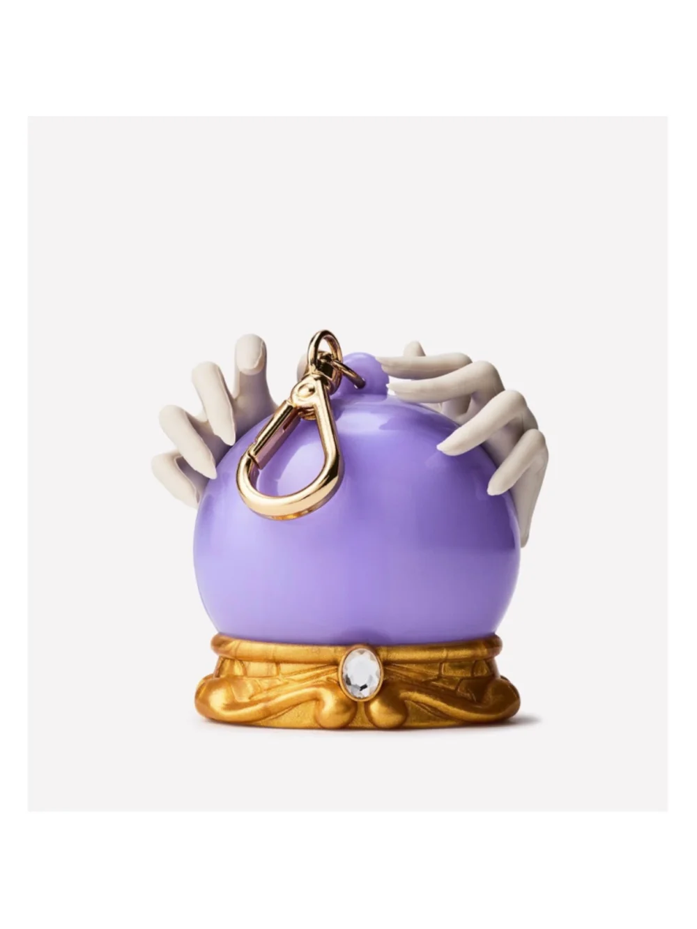 NEW Bath & Body Works Crystal Ball Hand Sanitizer Holder One Size Purple Gold